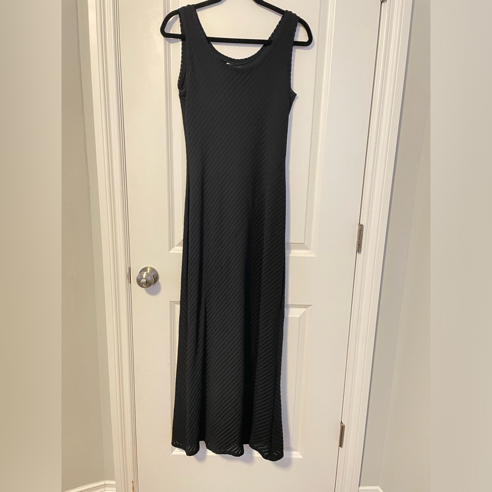Black Ribbed maxi Dress
